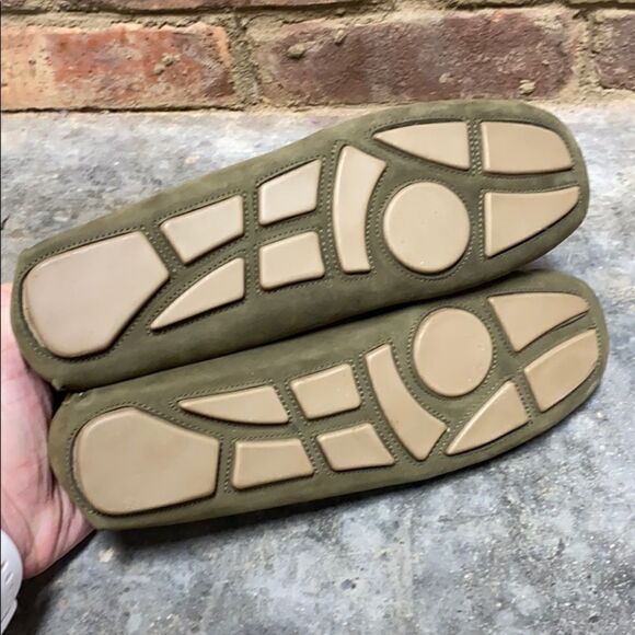 Charleston Shoe Co. Suede Loafers-Tradd-Olive 7 - Picture 5 of 8